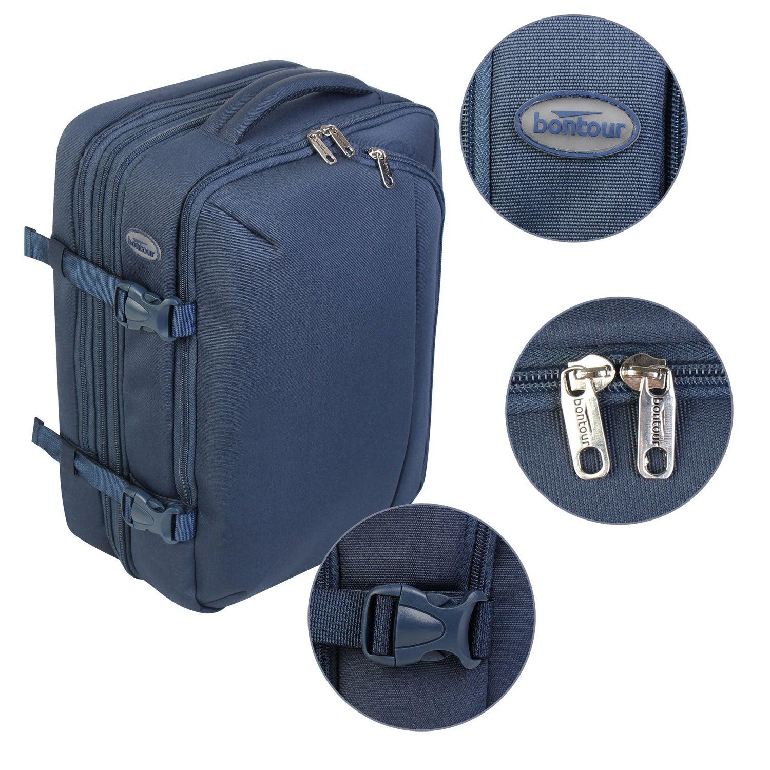 FlexiGo proširivi putni ruksak, ručna prtljaga WizzAir veličine 40x30x20 cm, plavi | BONTOUR-vitahome.hr