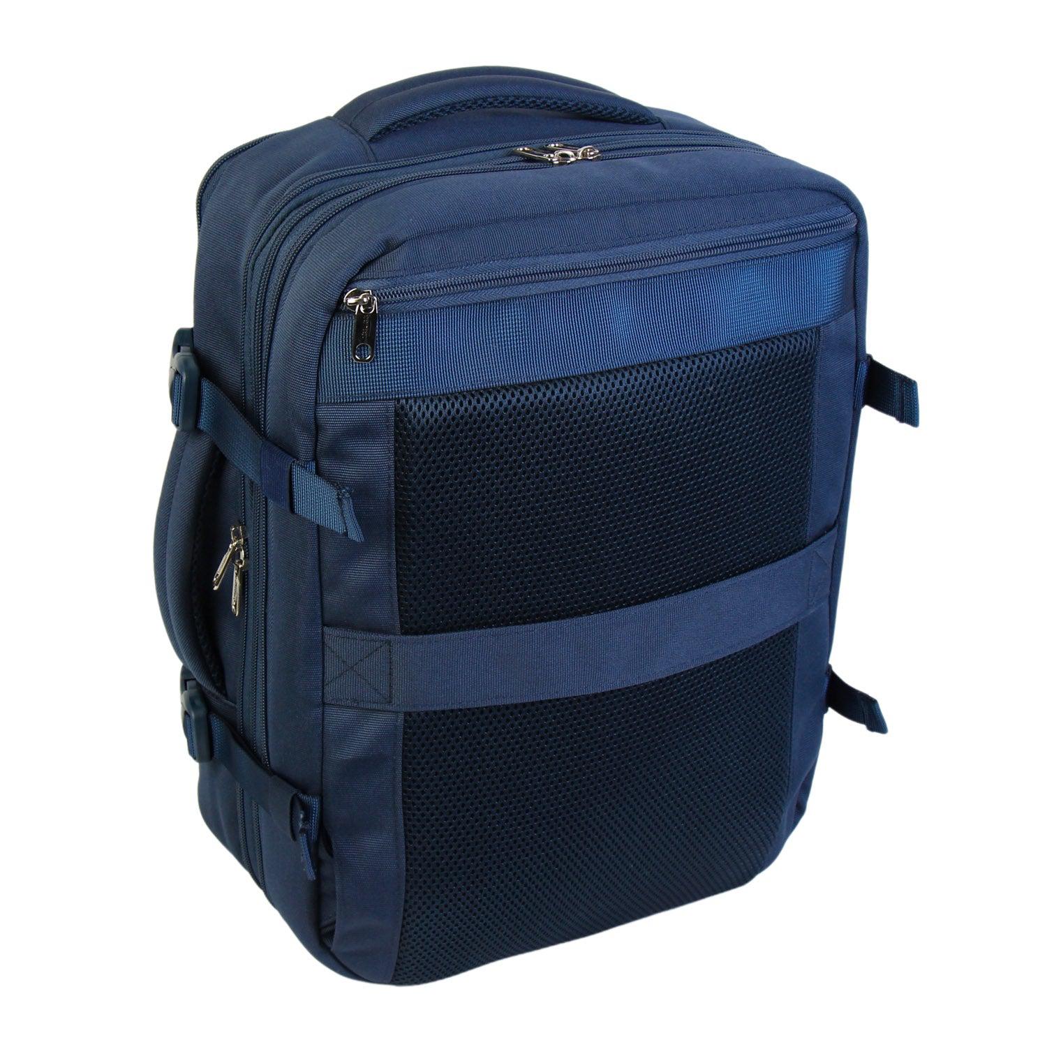 FlexiGo proširivi putni ruksak, ručna prtljaga WizzAir veličine 40x30x20 cm, plavi | BONTOUR-vitahome.hr
