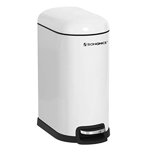 Fürdőszobai szemetes 10L, fehér-SONGMICS-Vita Home