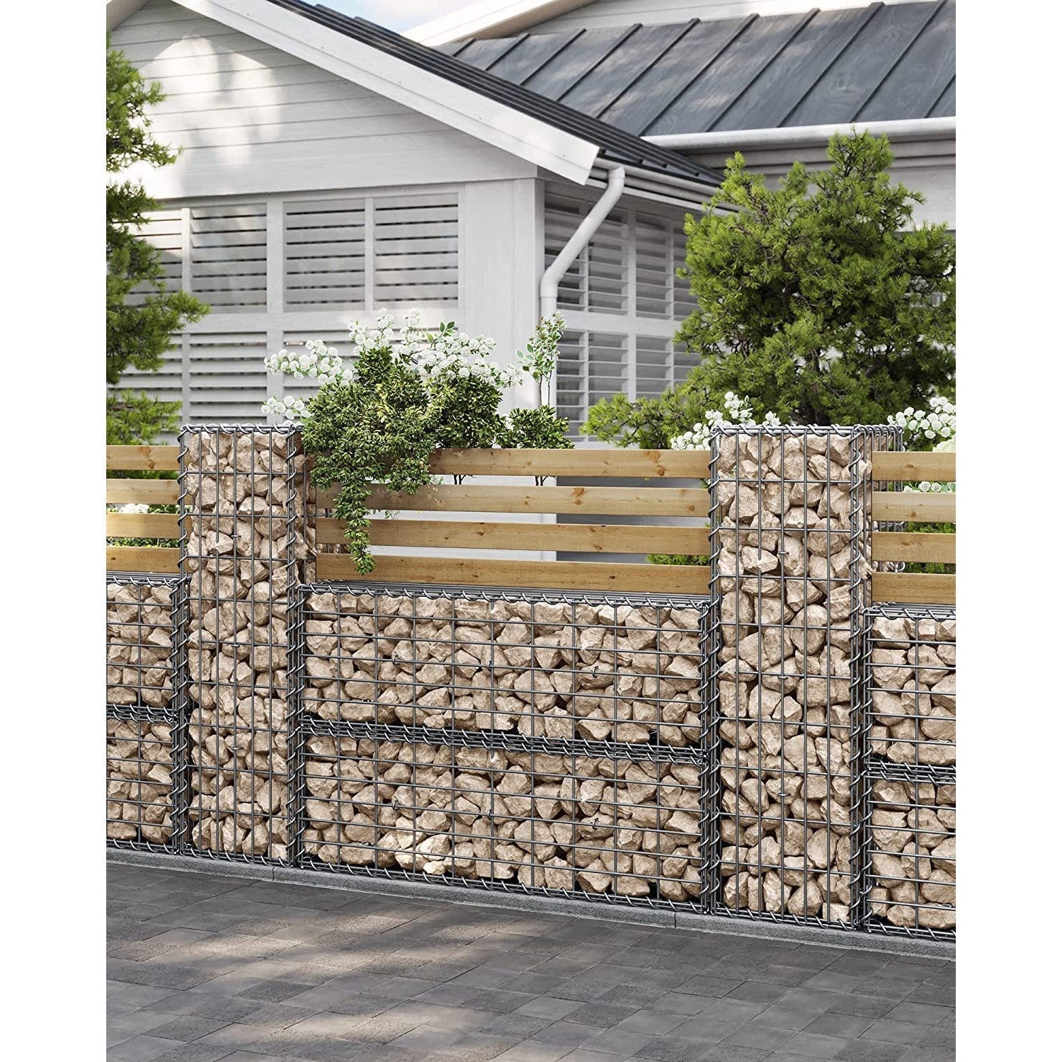 Gabionska košara, metalni gabionski kavez 100 x 30 x 30 cm | SONGMICS-vitahome.hr