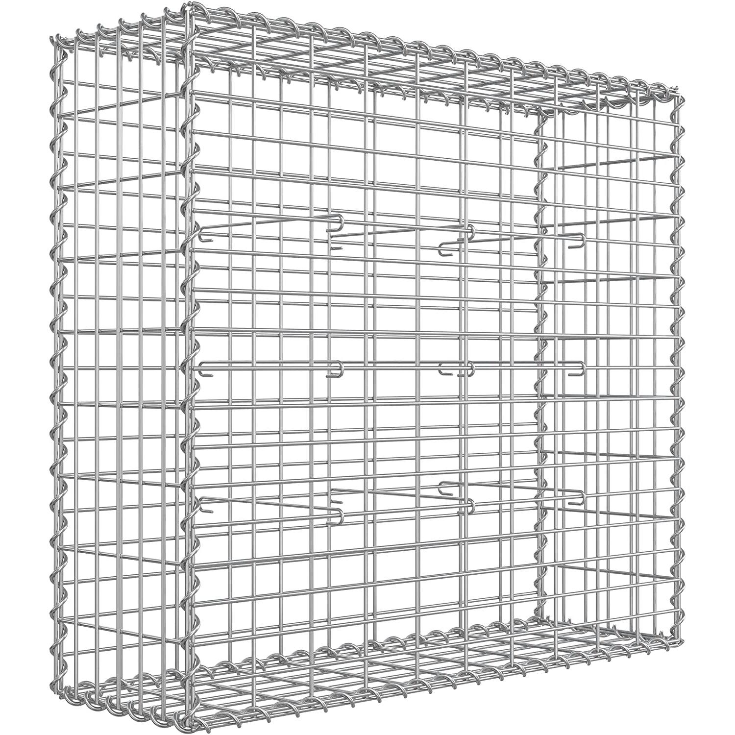 Gabionska košara, vrtna ukrasna pregrada, 100 x 95 x 30 cm | SONGMICS-vitahome.hr