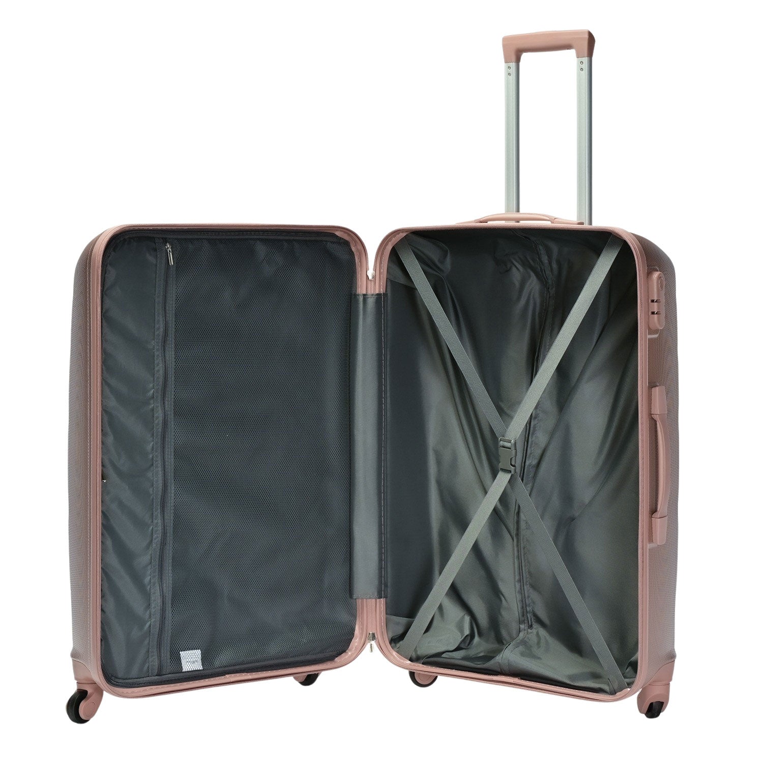 "Horizontal" Set od 3 kofera na točkiće, ABS materijal, ružičaste boje | BONTOUR-vitahome.hr