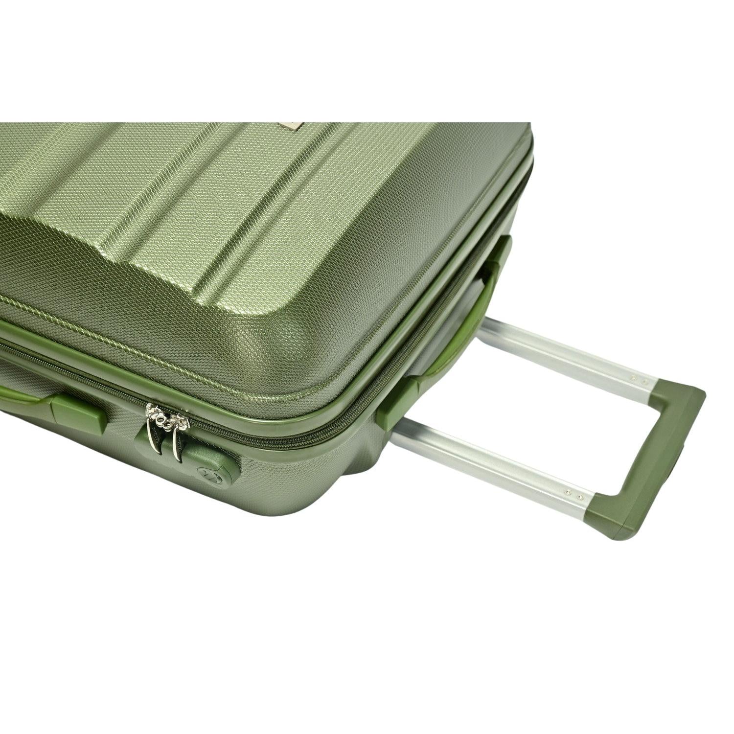 "Horizontal" Set od 3 kofera na točkiće, ABS materijal, zelene boje | BONTOUR-vitahome.hr