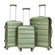 "Horizontal" Set od 3 kofera na točkiće, ABS materijal, zelene boje | BONTOUR-vitahome.hr