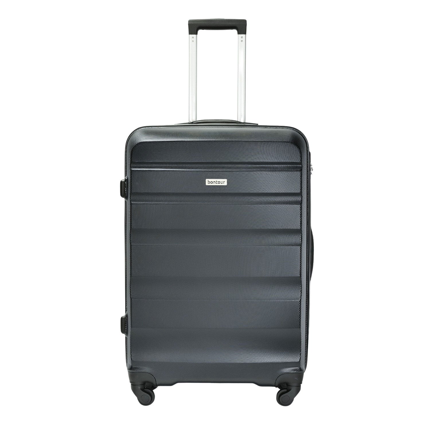 HORIZONTAL srednji kofer na 4 kotača s bravom, 67 x 44 x 26 cm, crni | BONTOUR-vitahome.hr