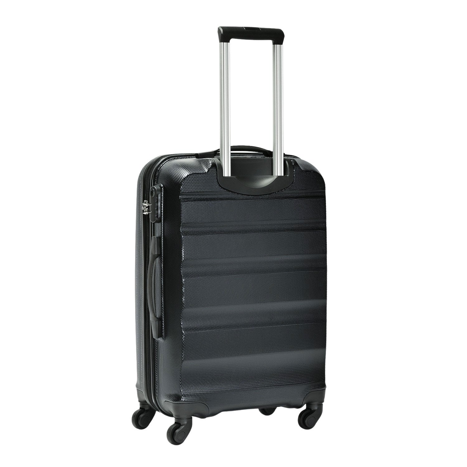 HORIZONTAL srednji kofer na 4 kotača s bravom, 67 x 44 x 26 cm, crni | BONTOUR-vitahome.hr