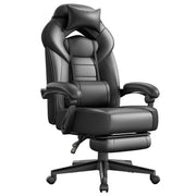Igračka stolica s naslonom za noge, ergonomski dizajn, crna boja
