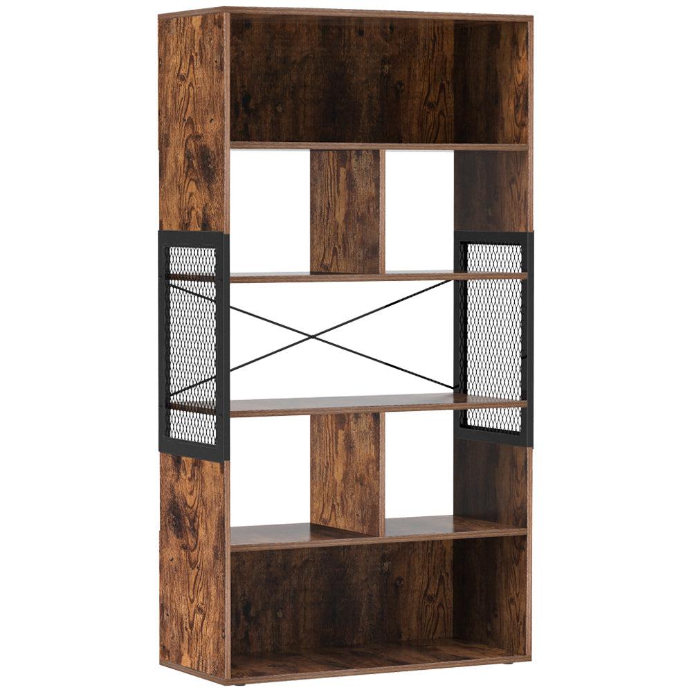 Industrijska polica za knjige s metalnim okvirom 80 x 150,5 x 30 cm | Vasagle-vitahome.hr