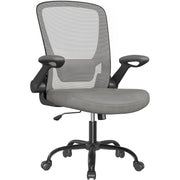 Irodai szék, ergonomikus, hálós forgószék, szürke-SONGMICS-Vita Home