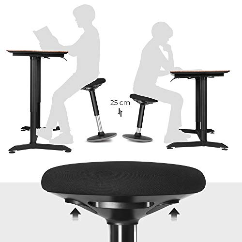 Irodai szék, ergonomikus szék, 56-81 cm magasságban állítható, fekete-SONGMICS-Vita Home