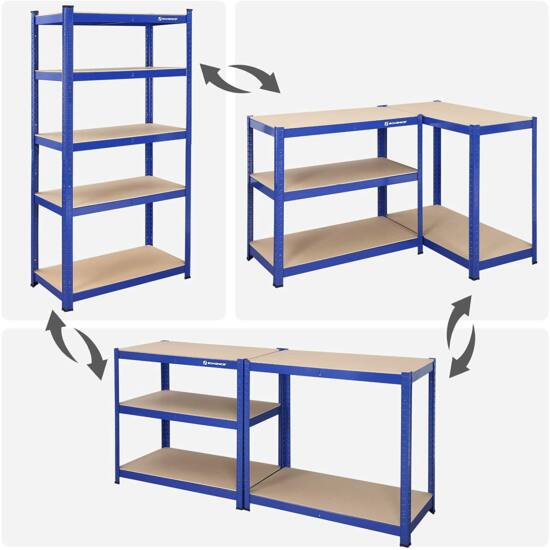 Izdržljiva metalna polica za odlaganje, 90 x 180 x 40 cm, nosivost do 875 kg | SONGMICS-vitahome.hr