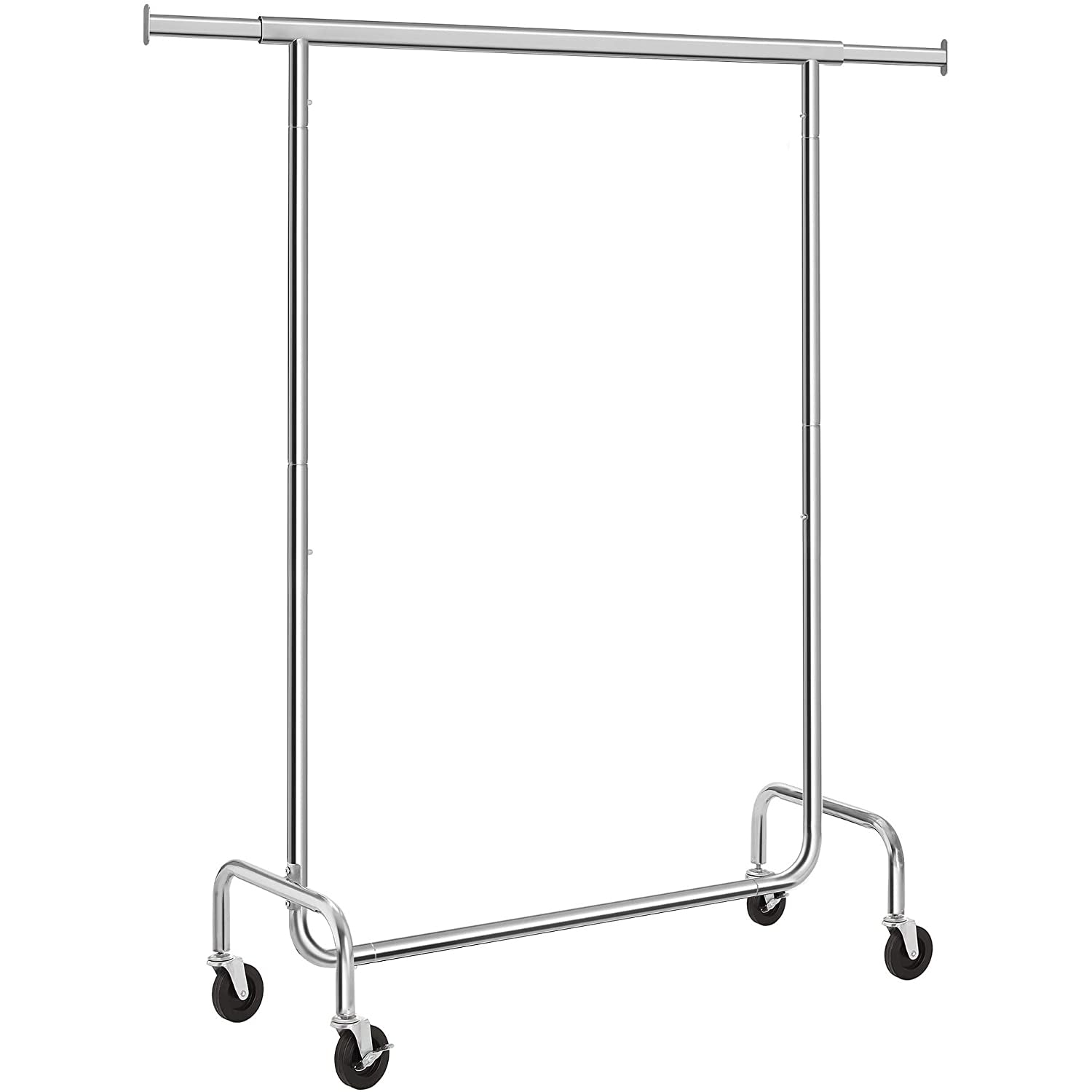 Izdržljivi metalni stalak za odjeću na kotače, nosivost 130 kg, 110-150 cm | SONGMICS-vitahome.hr