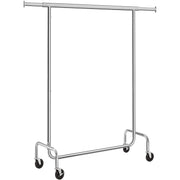 Izdržljivi metalni stalak za odjeću na kotače, nosivost 130 kg, 110-150 cm | SONGMICS-vitahome.hr