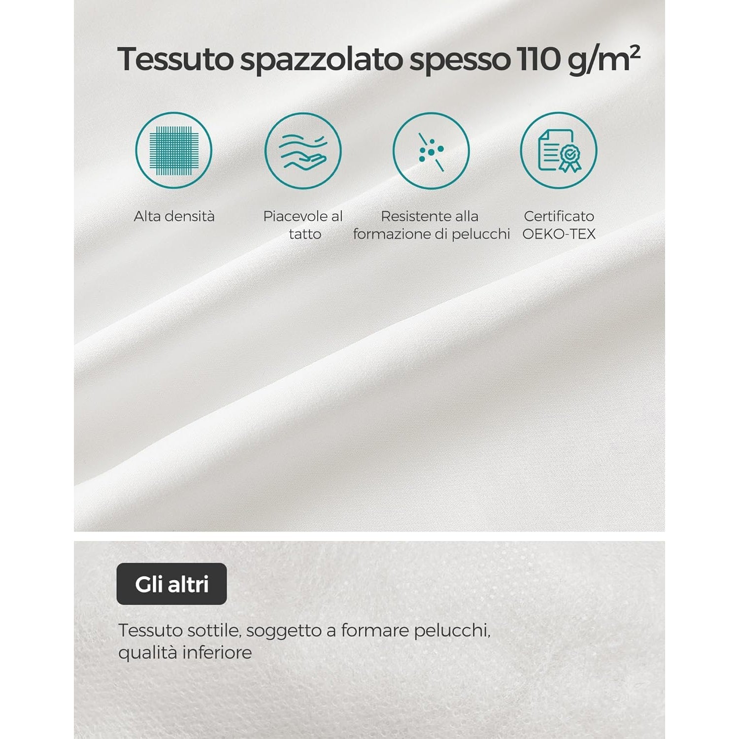 Jastuci za krevet 50 x 70 cm, set od 2 komada, bijeli | SONGMICS-vitahome.hr