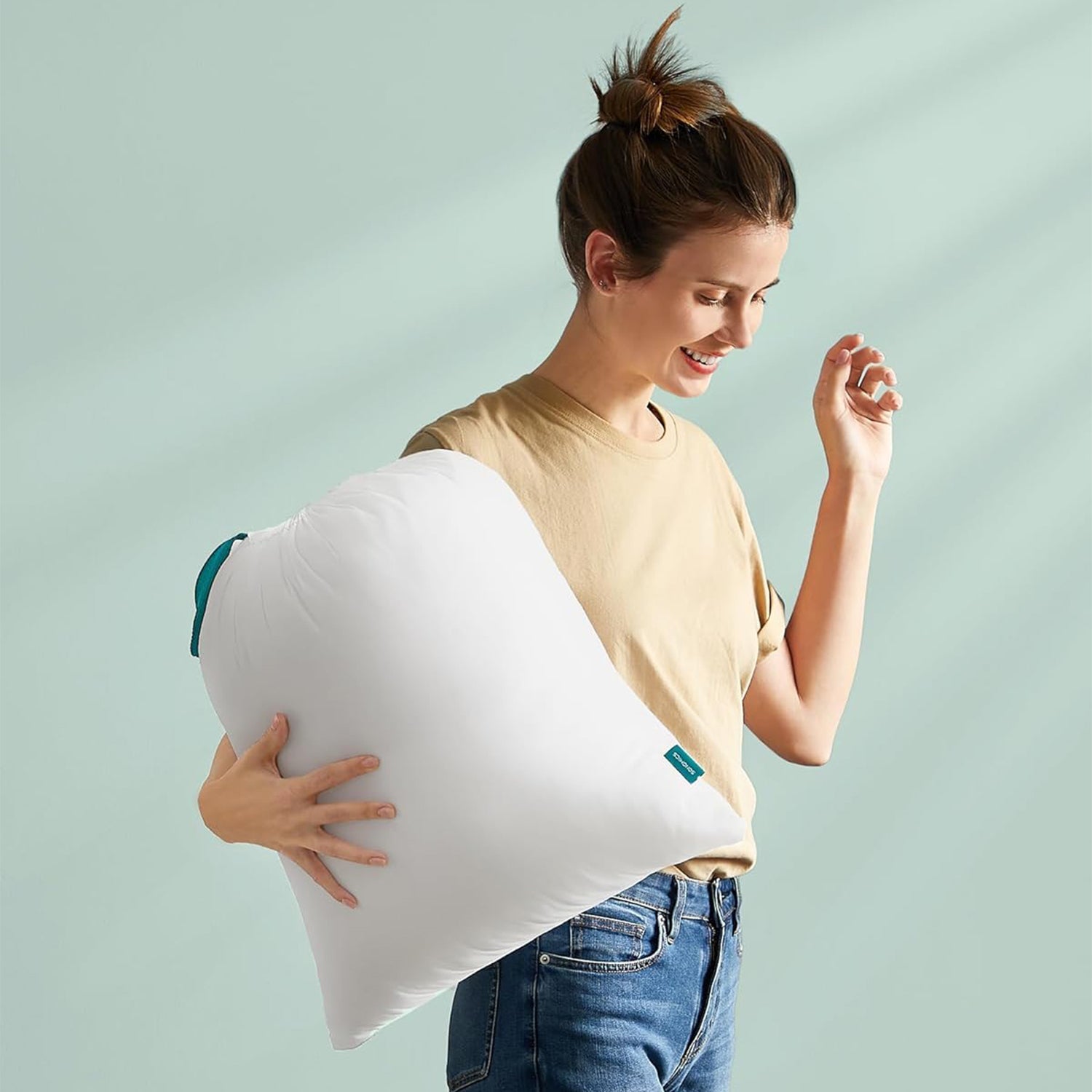 Jastuk 40 x 80 cm, jastuk periv u perilici na 60°, pahuljasto bijeli | Vasdom.hr-vitahome.hr