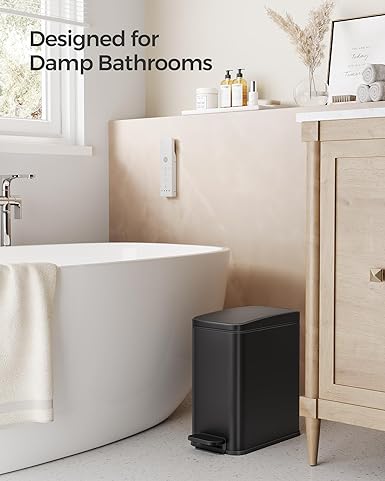 Kanta za otpad kapaciteta 10 litara, 38,3 x 17 x 35 cm, crna | SONGMICS-vitahome.hr