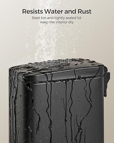 Kanta za otpad kapaciteta 10 litara, 38,3 x 17 x 35 cm, crna | SONGMICS-vitahome.hr