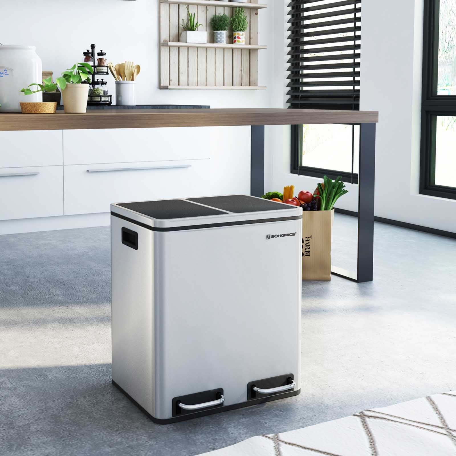 Kanta za selektivni otpad od 30 L, 2 kuhinjske kante od 15 litara | SONGMICS-vitahome.hr