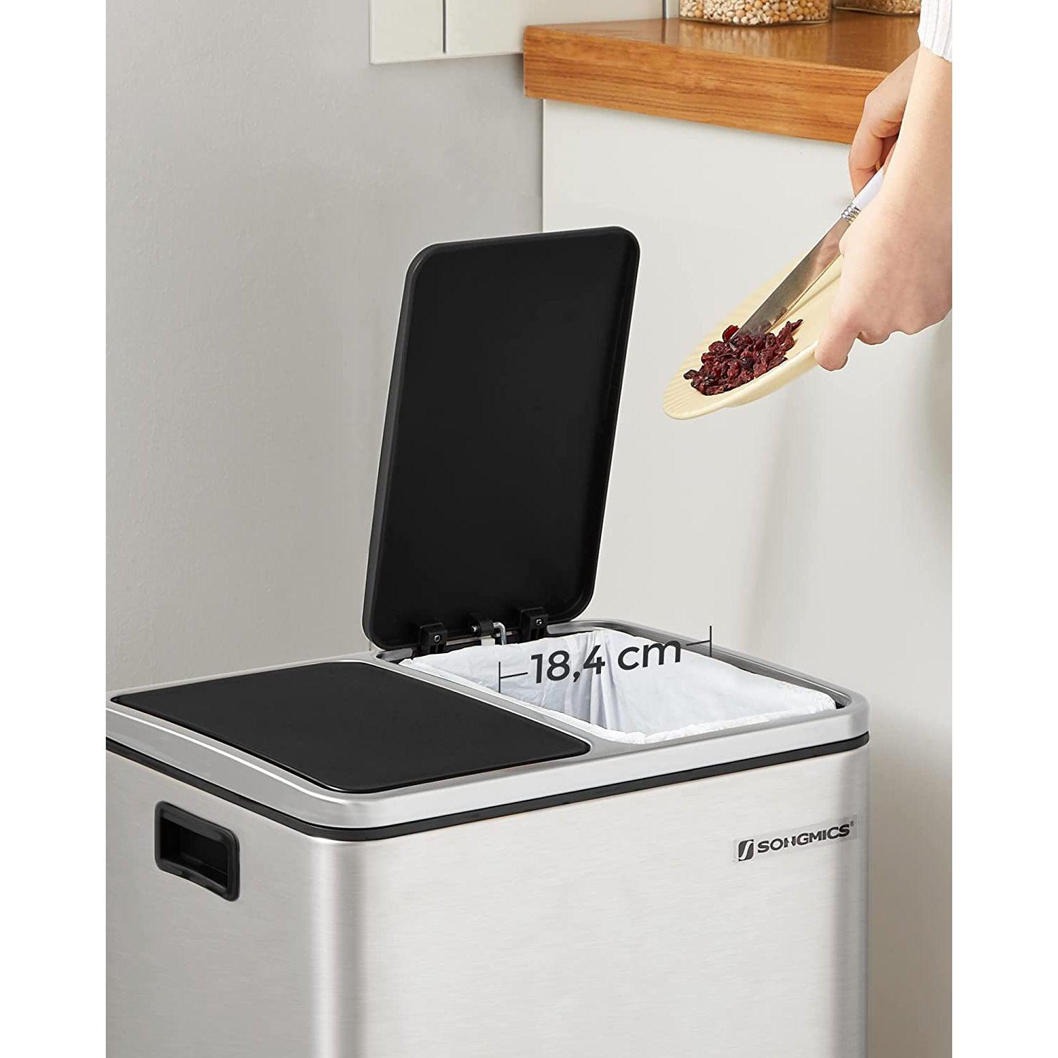 Kanta za selektivni otpad od 30 L, 2 kuhinjske kante od 15 litara | SONGMICS-vitahome.hr