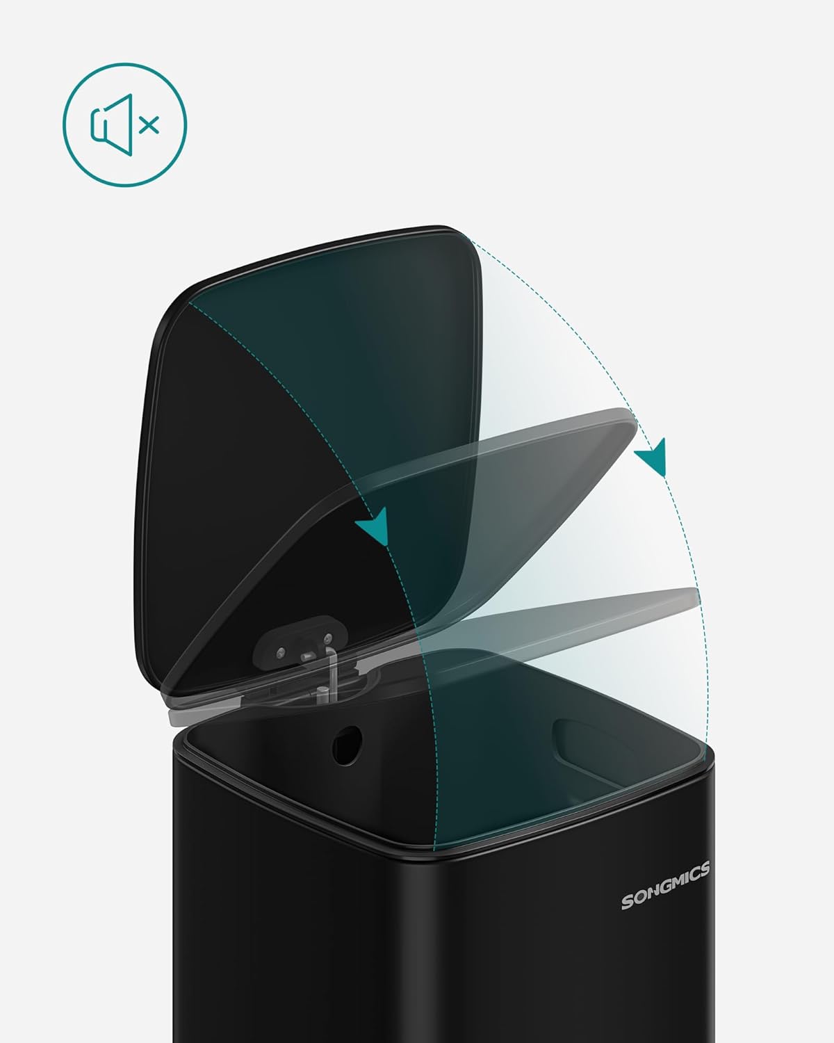 Kanta za smeće kapaciteta 30l, ‎ 34 x 28.5 x 54.4 cm, crna | SONGMICS-SONGMICS-Vita Home