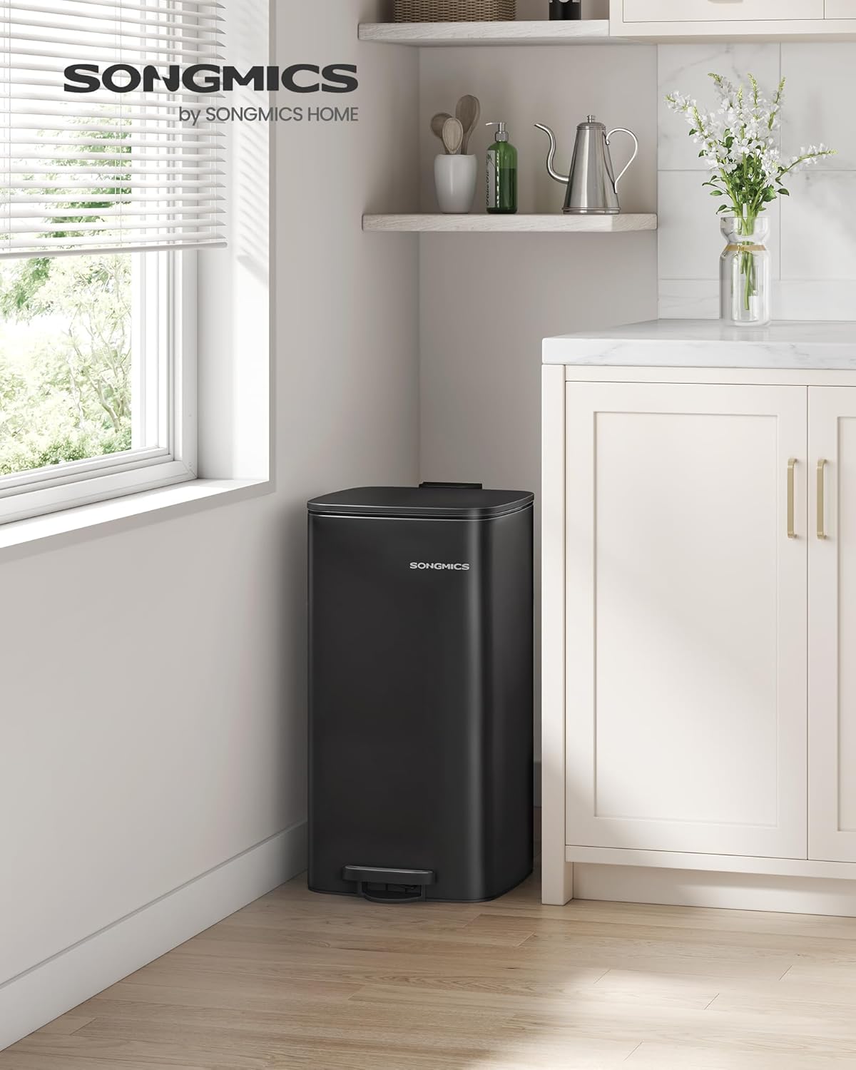 Kanta za smeće kapaciteta 30l, ‎ 34 x 28.5 x 54.4 cm, crna | SONGMICS-SONGMICS-Vita Home