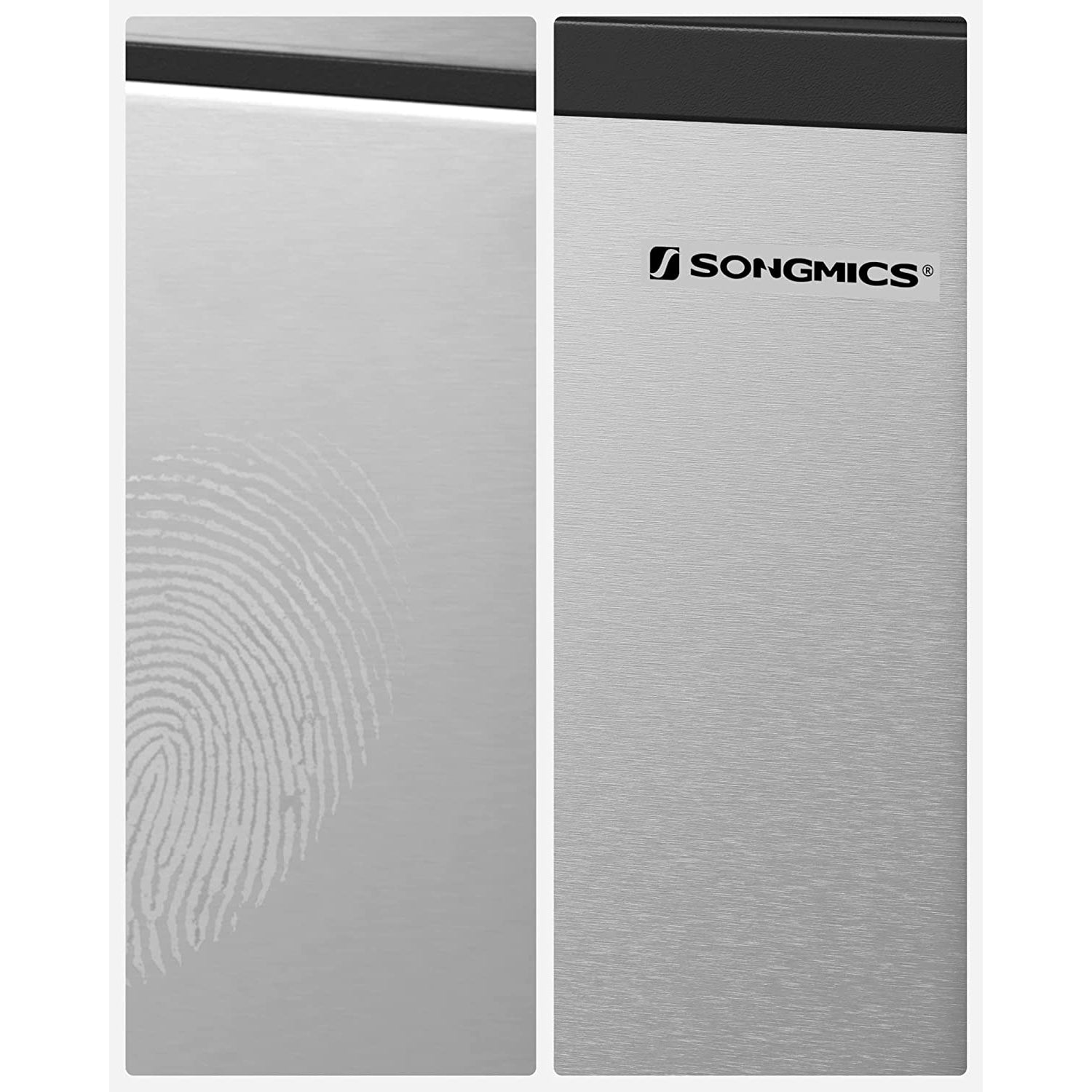 Kanta za smeće, selektivni sakupljač otpada, čelična, 30 litara, 2 x 15L | SONGMICS-vitahome.hr