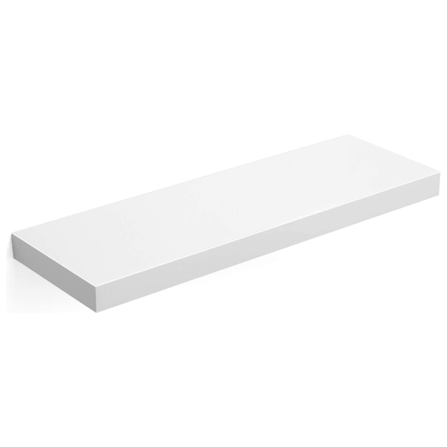 Klasična zidna polica, 60 x 20 x 3,8 cm, bijele boje | VASAGLE-vitahome.hr
