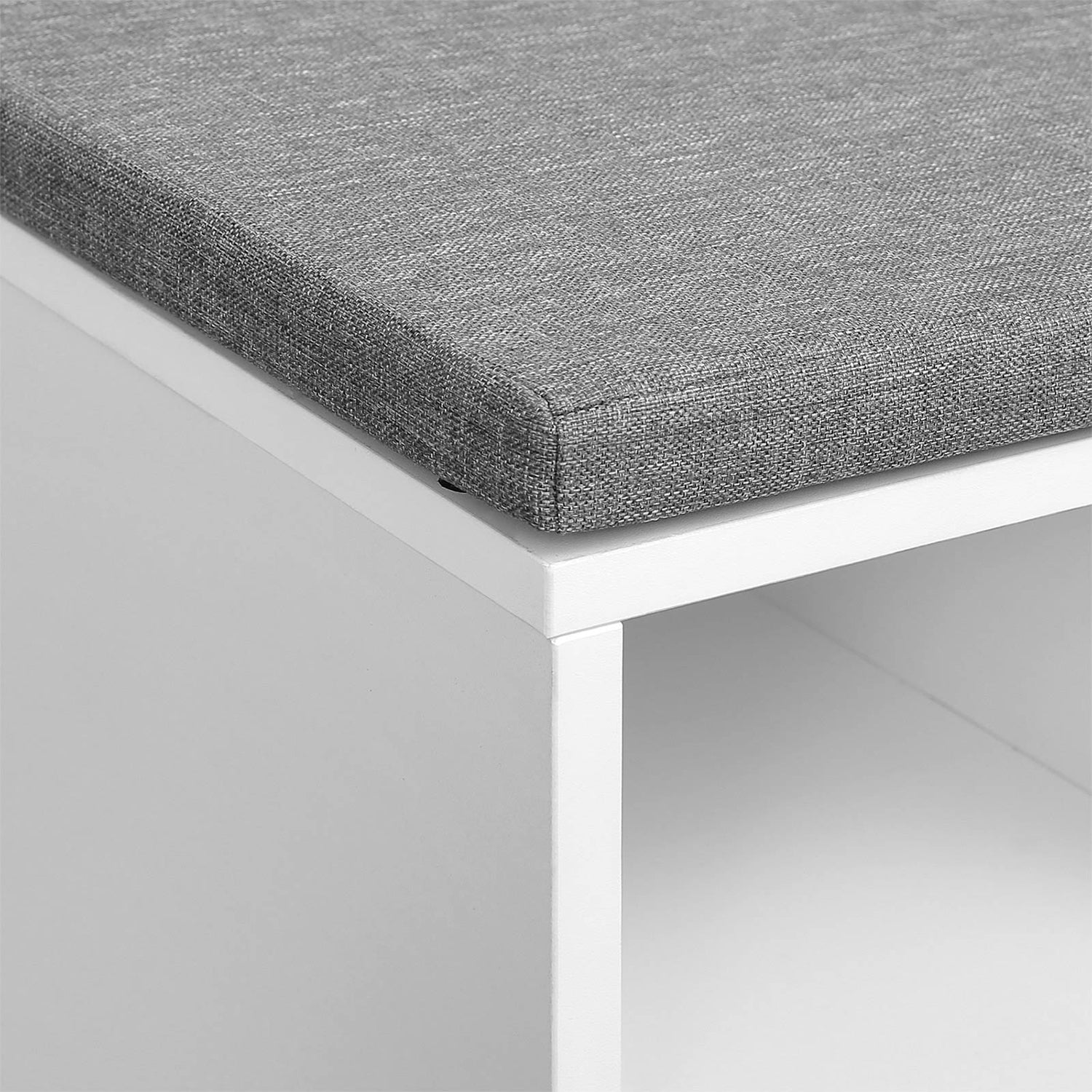 Klupa s policama za cipele, 104 x 30 x 48 cm, bijelo-siva | VASAGLE-vitahome.hr