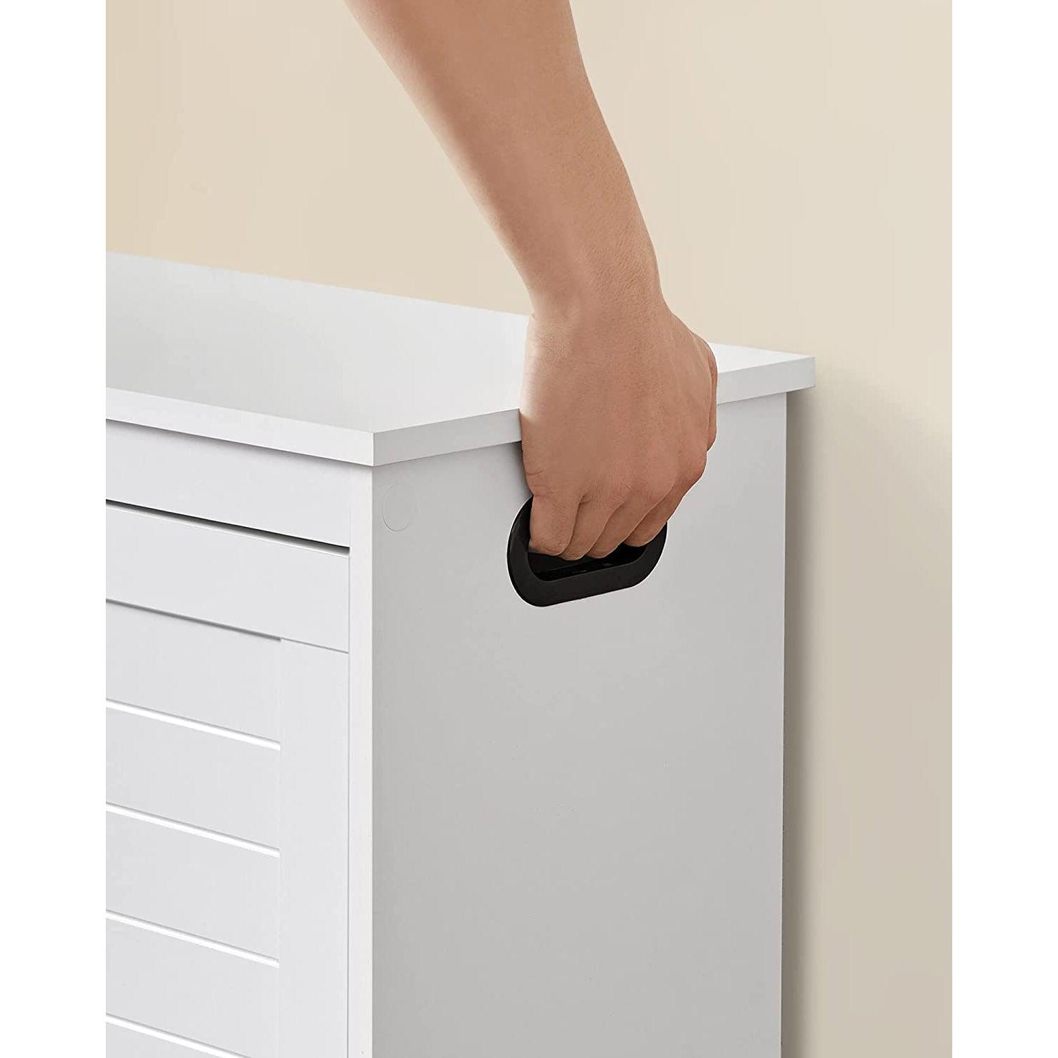 Klupa za cipele s podesivim unutarnjim pregradama, 80 x 30 x 46 cm, bijela | VASAGLE-vitahome.hr