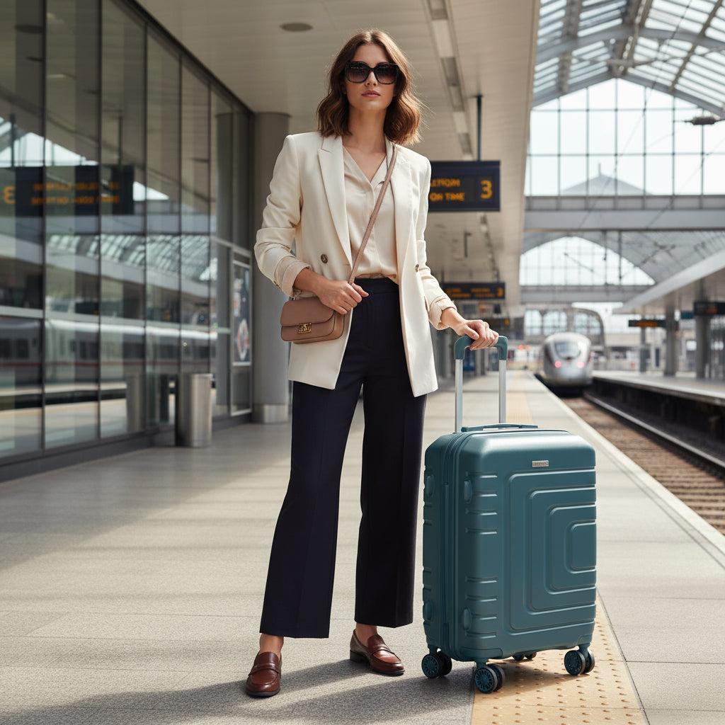 Kofer "CHARM" na 4 kotača s TSA bravom, veličina S, ledeno plavi | BONTOUR-BONTOUR-Vita Home