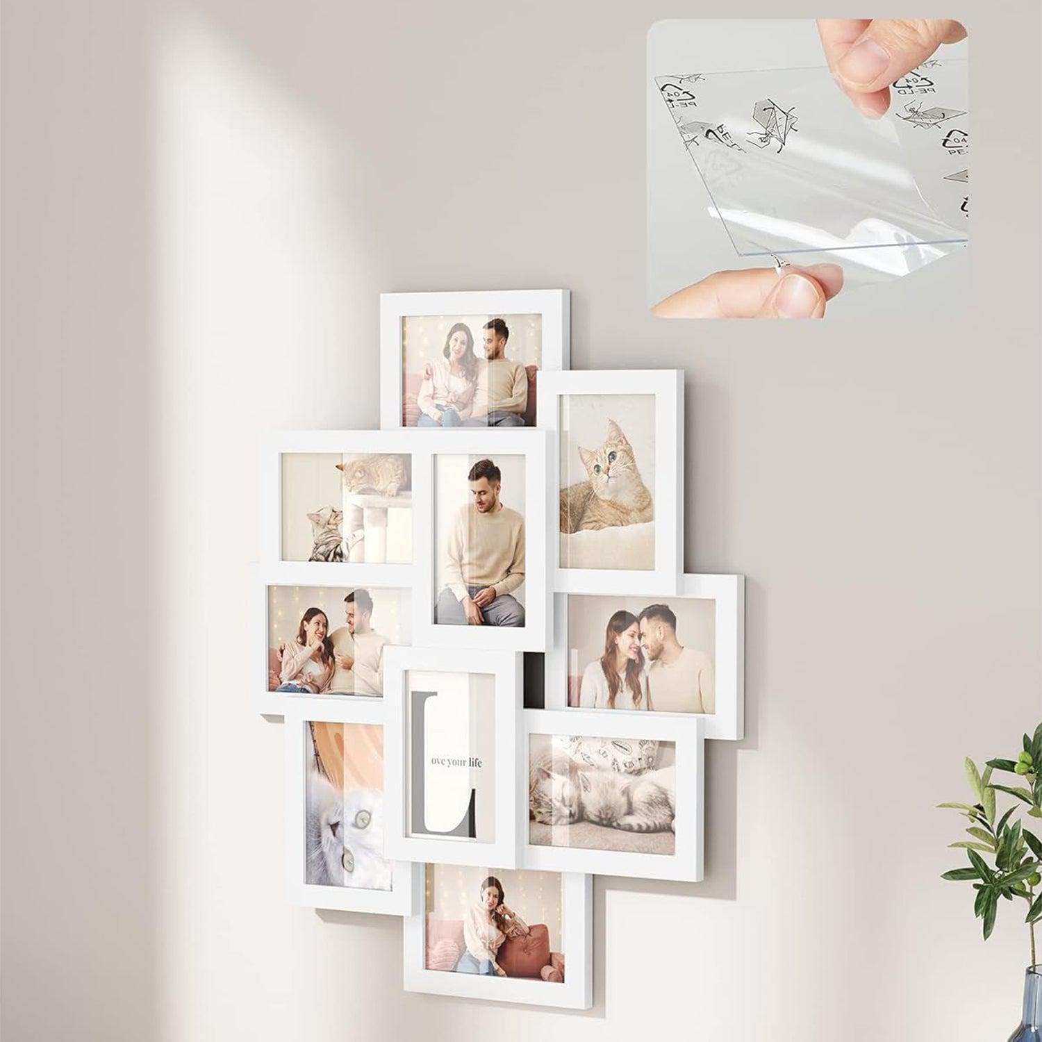 Kolaž okvir za 10 fotografija veličine 10 x 15 cm, bijele boje | SONGMICS-vitahome.hr