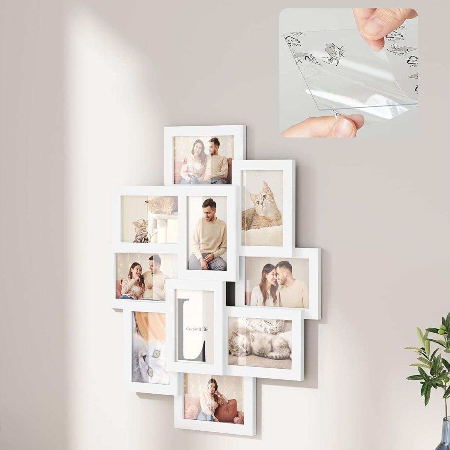 Kolaž okvir za 10 fotografija veličine 10 x 15 cm, bijele boje | SONGMICS-vitahome.hr