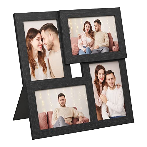 Kollázs képkeretek, 4 keret 4x6 fotókhoz, fekete-SONGMICS-Vita Home