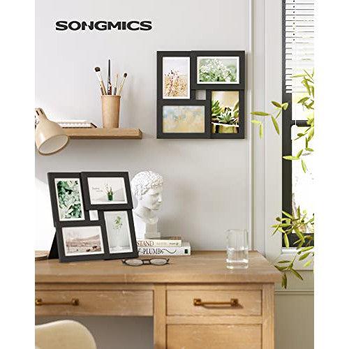 Kollázs képkeretek, 4 keret 4x6 fotókhoz, fekete-SONGMICS-Vita Home
