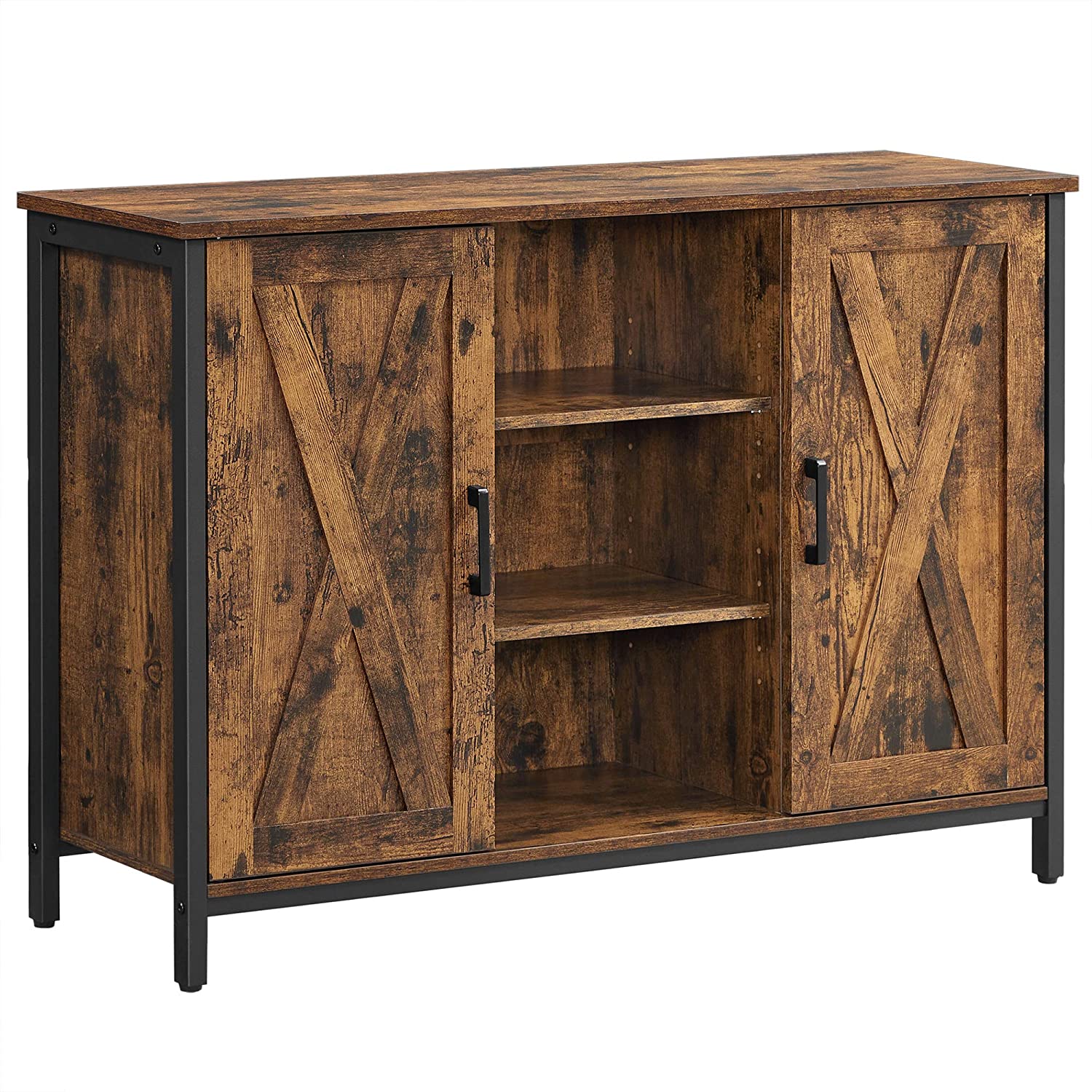 Komoda 100 x 70 x 35 cm, rustikalno smeđa | Vasagle-vitahome.hr