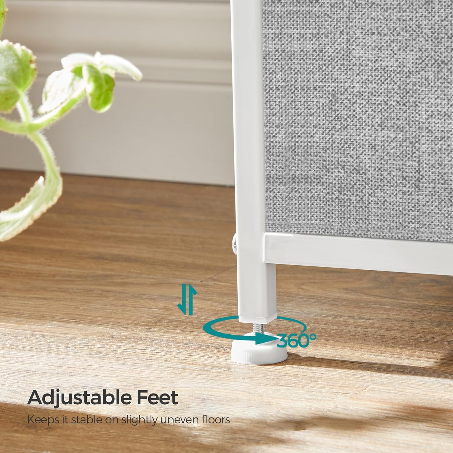 Komoda, jedinica za pohranu s 8 tekstilnih ladica, svijetlosiva i bijela