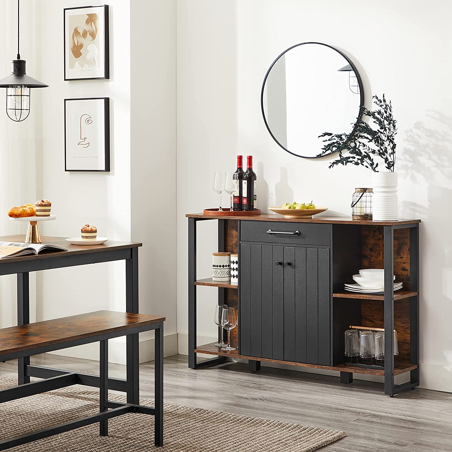 Komoda, kuhinjski element 120 x 30 x 80 cm | Vasagle-vitahome.hr