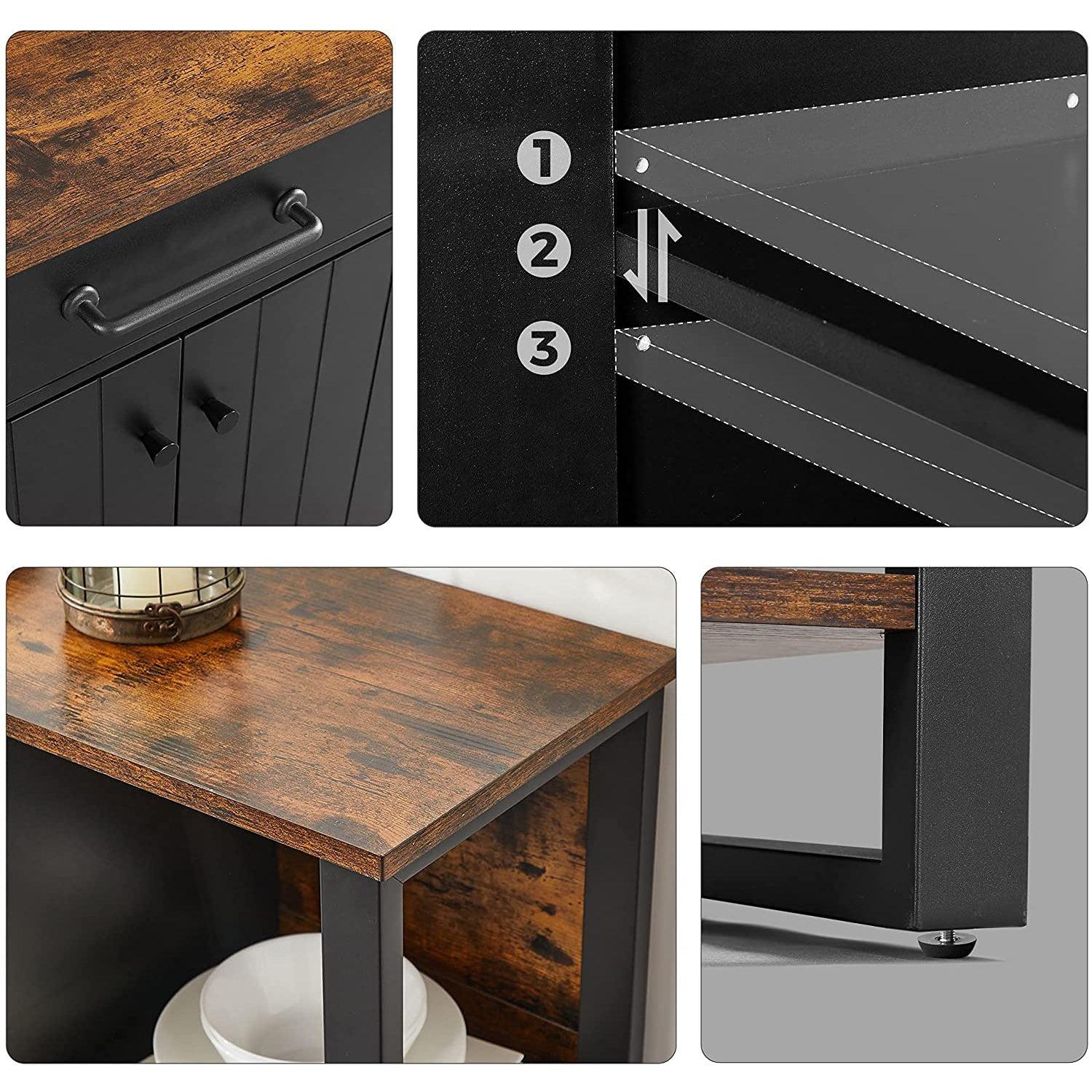 Komoda, kuhinjski element 120 x 30 x 80 cm | Vasagle-vitahome.hr