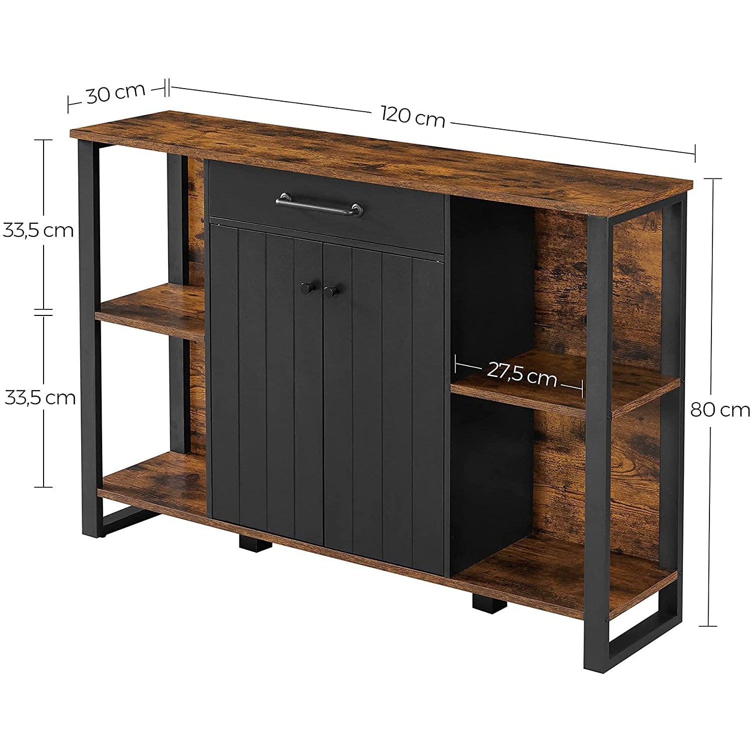 Komoda, kuhinjski element 120 x 30 x 80 cm | Vasagle-vitahome.hr