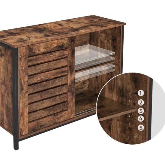 Komoda, kuhinjski element s kliznim vratima 35 x 100 x 70 cm | Vasagle-vitahome.hr