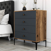 Komoda Lizbon 536 - Walnut, Anthracite | AG-vitahome.hr