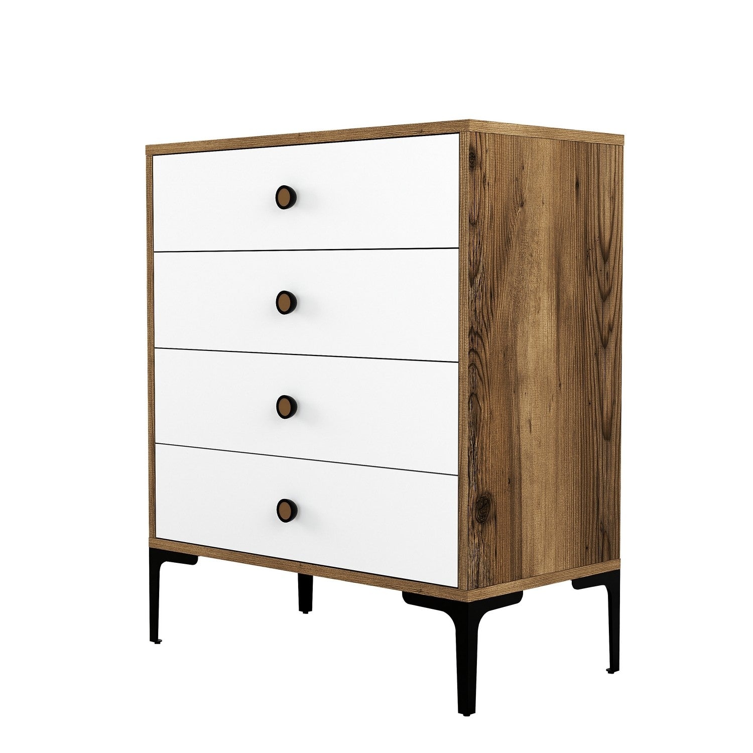 Komoda Lizbon 537 - Walnut, White | AG-vitahome.hr