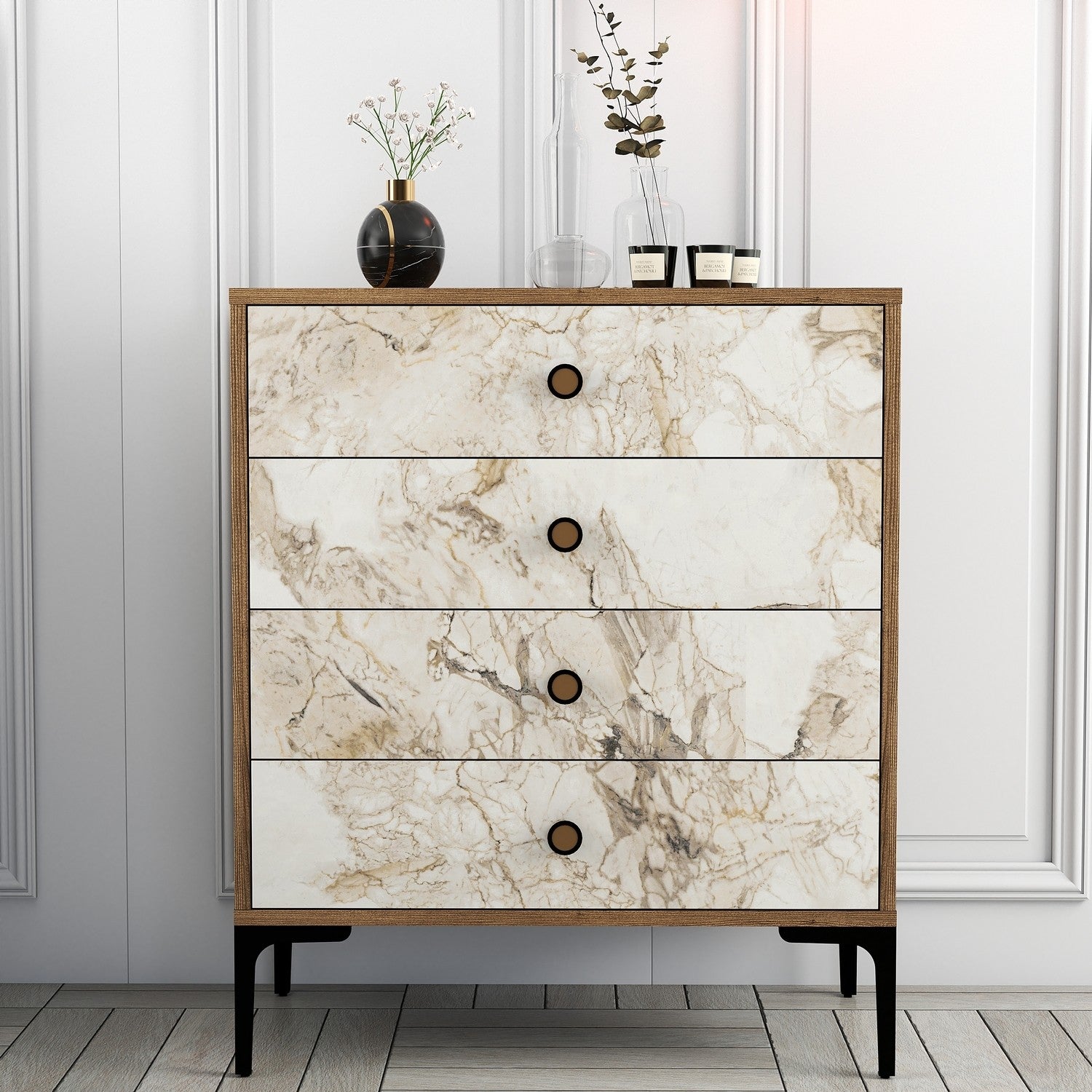 Komoda Lizbon 538 - Walnut, White | AG-vitahome.hr