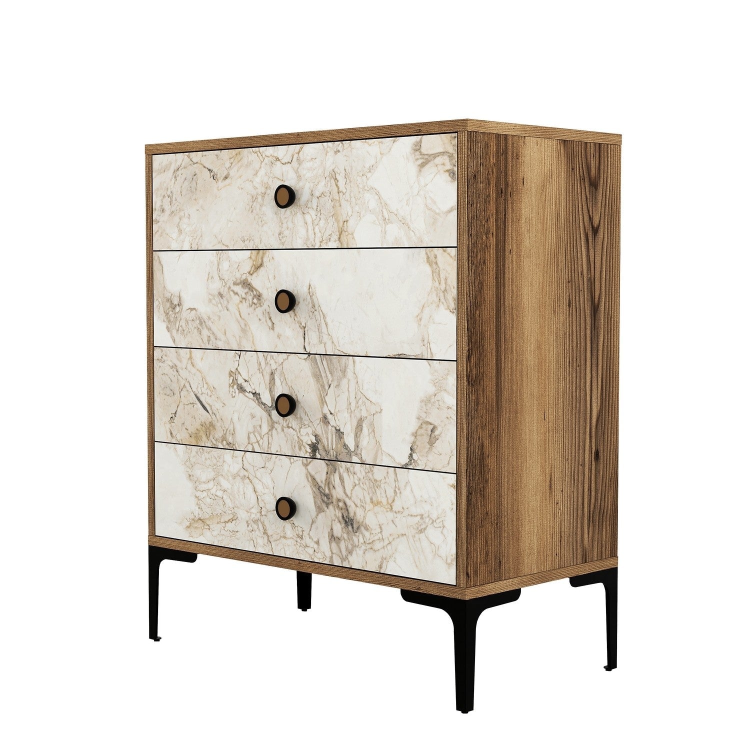Komoda Lizbon 538 - Walnut, White | AG-vitahome.hr