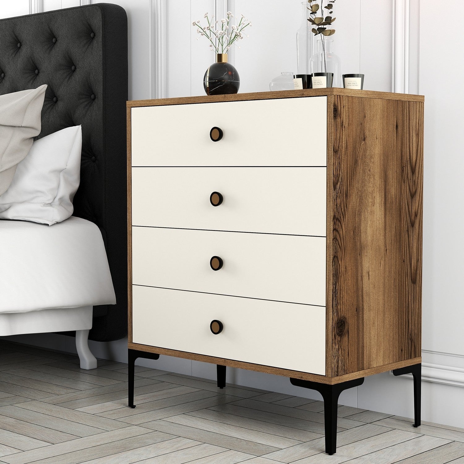 Komoda Lizbon 540 - Walnut, Cream | AG-vitahome.hr