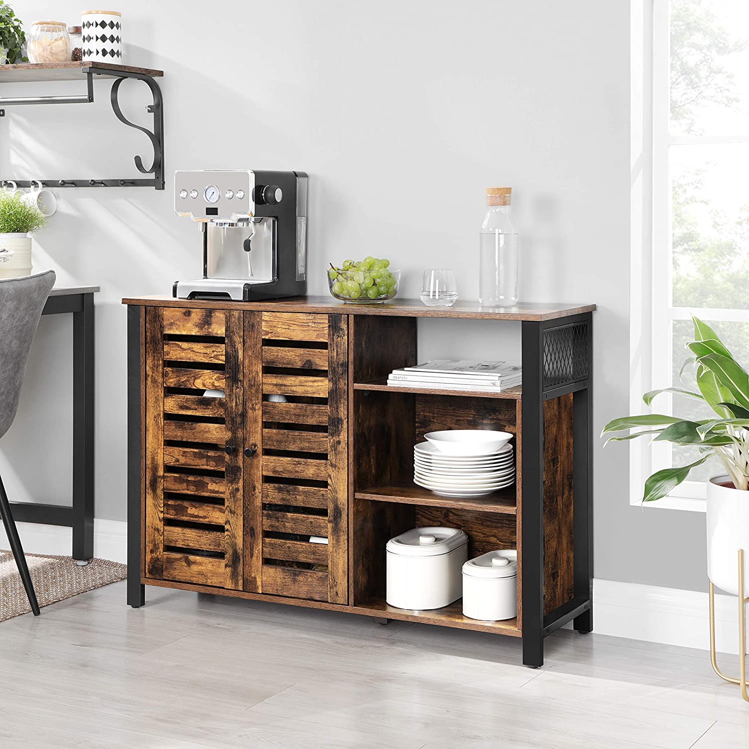Komoda, ormarić s 2 vrata, 110 x 33 x 75 cm | Vasagle-vitahome.hr