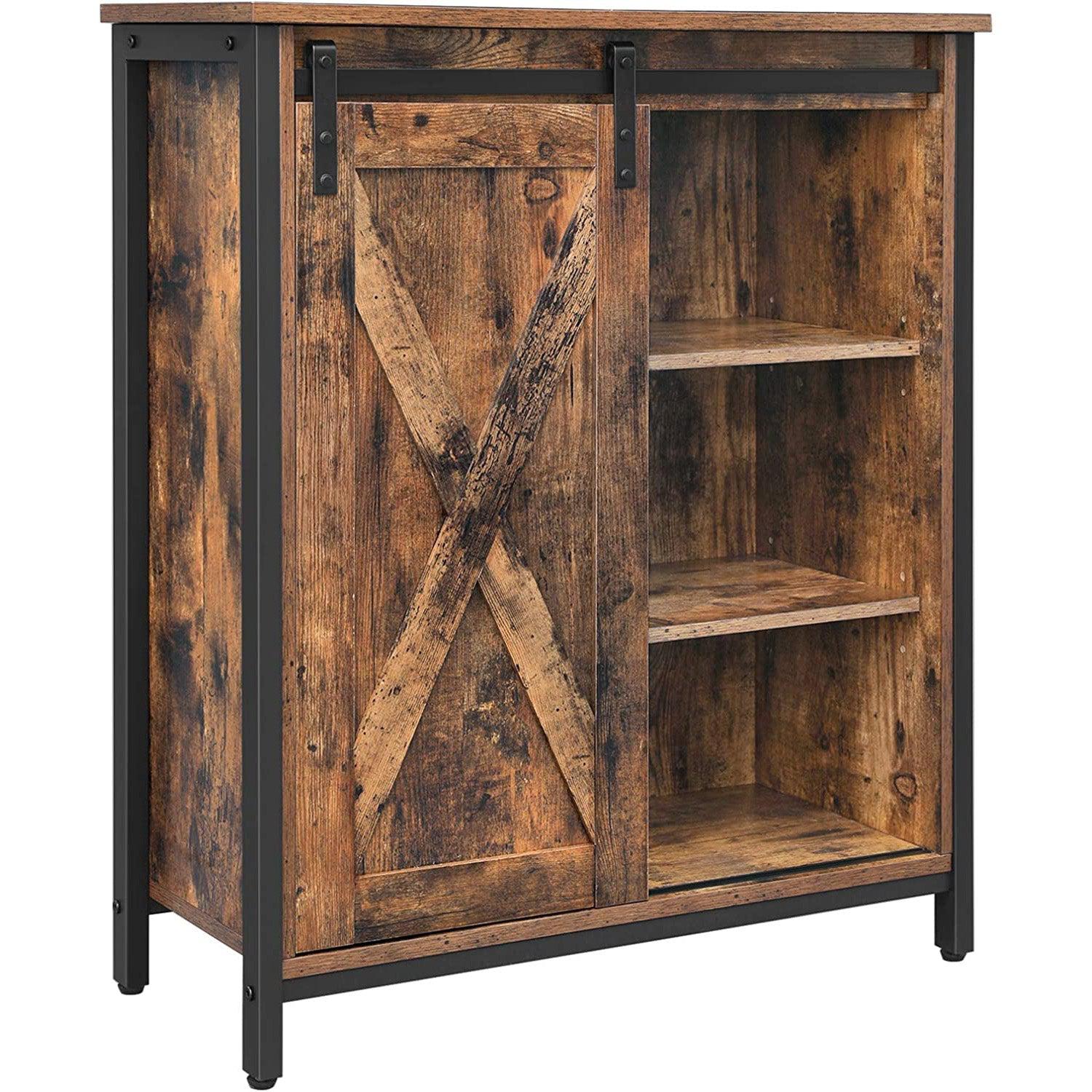 Komoda, Rustikalni kuhinjski element s kliznim vratima 70 x 30 x 80 cm | Vasagle-vitahome.hr