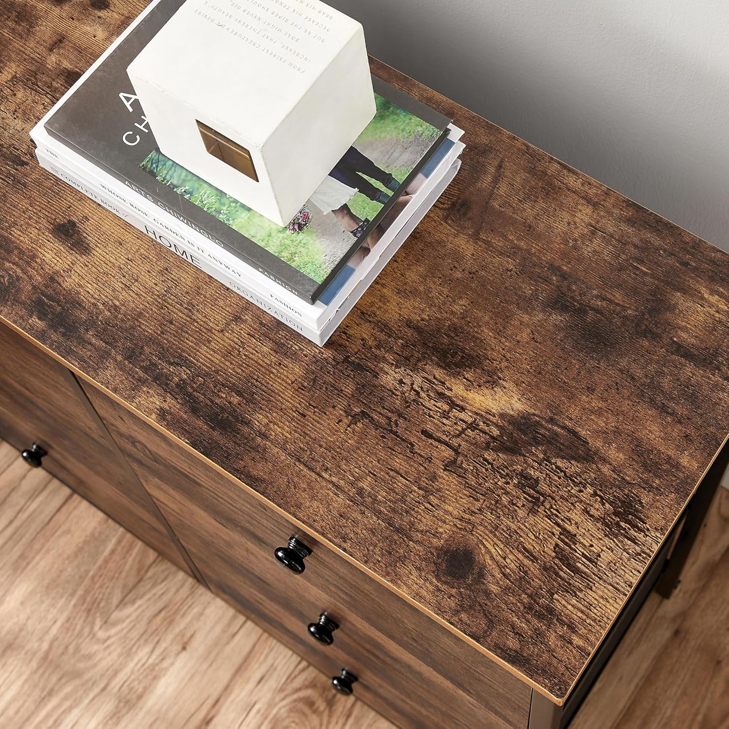 Komoda za spavaću sobu s 6 ladica, 30 x 80 x 71 cm, smeđa i crna | SONGMICS-vitahome.hr