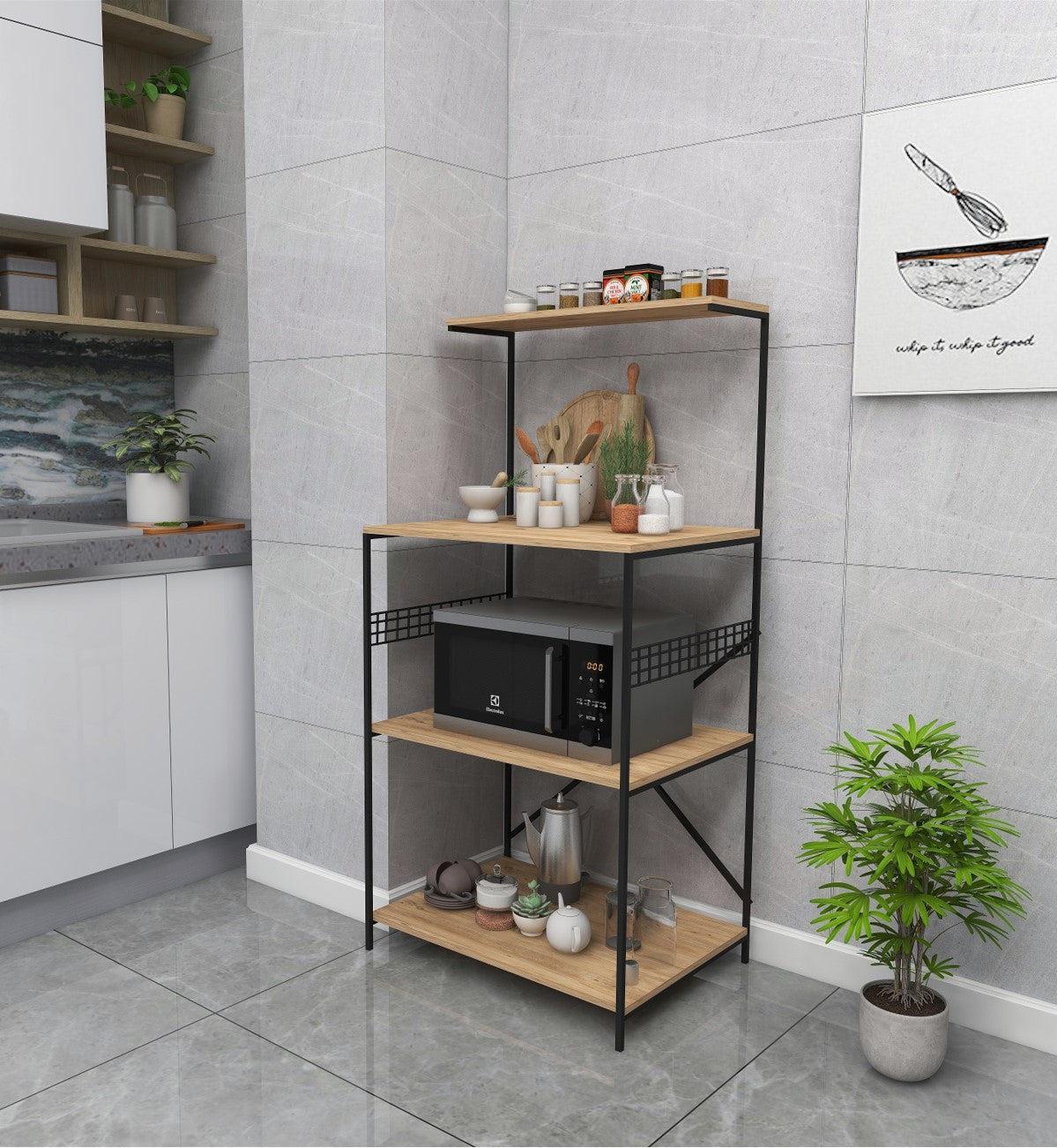 Konyhai polc Anemon - Black, Pine | AG-vitahome.hr