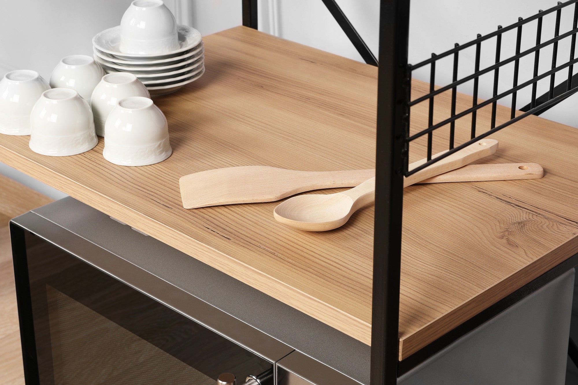 Konyhai polc Anemon - Black, Pine | AG-vitahome.hr